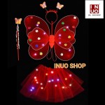 Disfraz luminoso para niñas,Disfraz LED para niñas 2-8 años